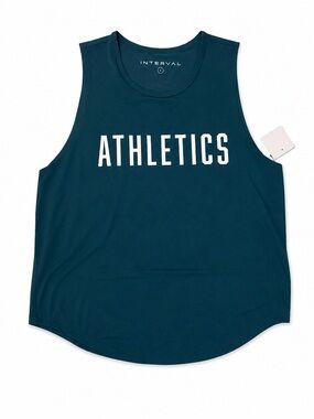 Women’s NWT Interval Teal “Athletics” Muscle Tank Top - Size Small